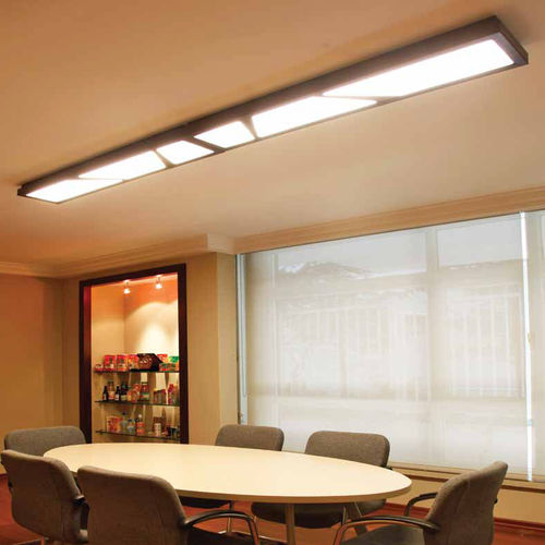 Plafonnier contemporain - CONCEPT : BONDRELIEF - Arlight Aydinlatma A.Ş. - linéaire / en verre opalescent / en tôle d'acier