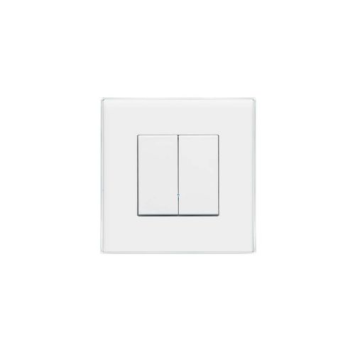 Interrupteur bouton poussoir - TVTXI868BB02G   - TELECO Automation . - encastré / double / en polycarbonate