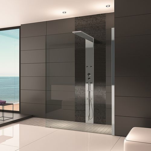 Douche à l'italienne - THASOS: 9428400 - HOESCH - en verre / d'angle