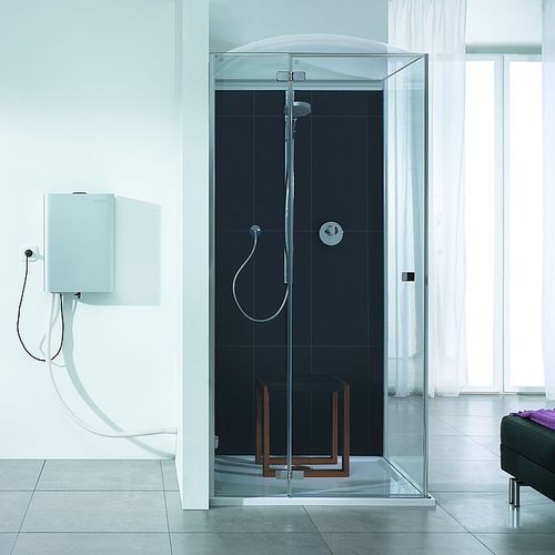 Cabine de douche à vapeur - STEAMSET: 68992 - HOESCH - en verre / en acrylique / avec porte battante