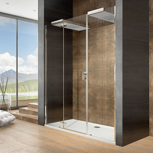 Douche en verre - CIELA: 4628108 - HOESCH - avec porte battante / en niche