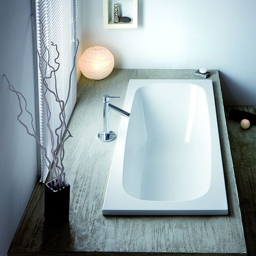 Baignoire en acrylique - CAPRI: 6116 - HOESCH - blanche