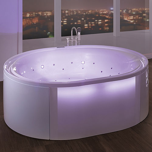 Baignoire ovale - ERGO+: 6442 - HOESCH - en îlot / en acrylique / en verre