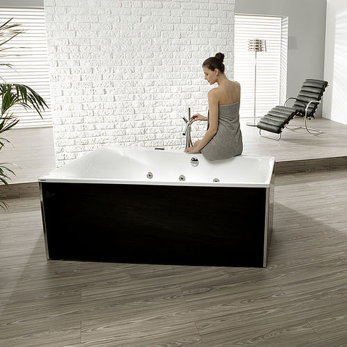 Baignoire à poser - THASOS: 3745 - HOESCH - en acrylique / blanche / noire