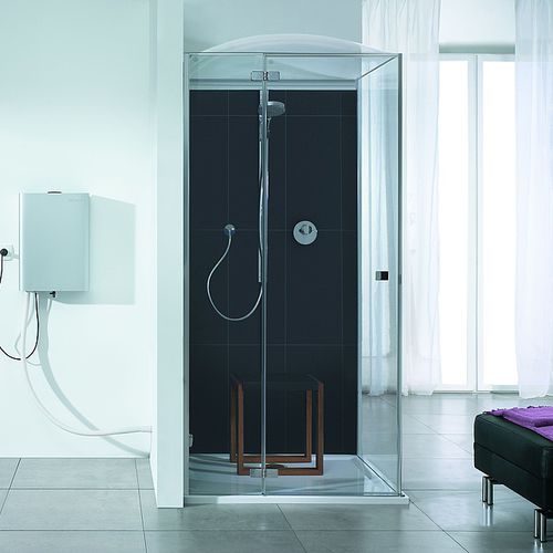 Cabine de douche à vapeur - STEAMSET: 68788 - HOESCH - en verre / en acrylique / avec porte battante
