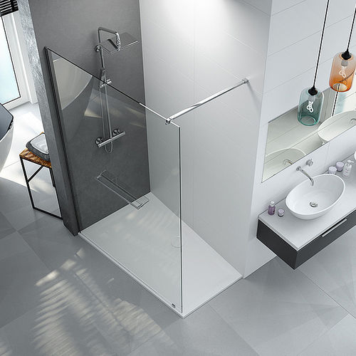 Douche à l'italienne - ONE&ONE: 5900 - HOESCH - en verre / en niche