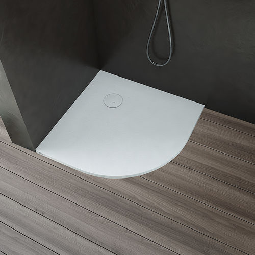 Receveur de douche d'angle - NIAS: 4580XA - HOESCH - à poser / en fonte