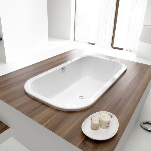Baignoire en acrylique - PUTMAN: 6655 - HOESCH - double / par Andrée Putman / blanche