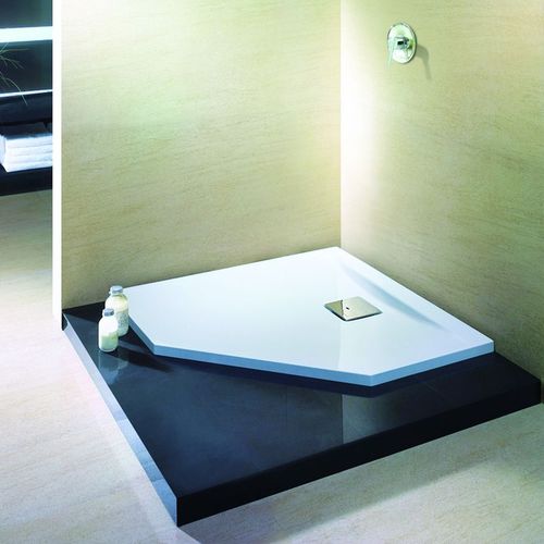 Receveur de douche d'angle - THASOS: 6522 - HOESCH - à poser / extra plat / en acrylique