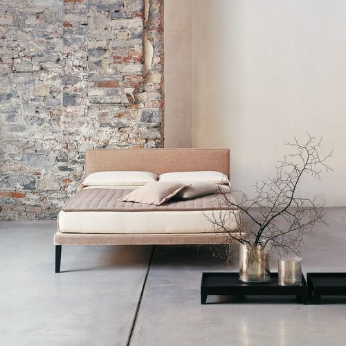 Lit double - EBRIDI  - CASAMANIA HORM - simple / contemporain / tapissé