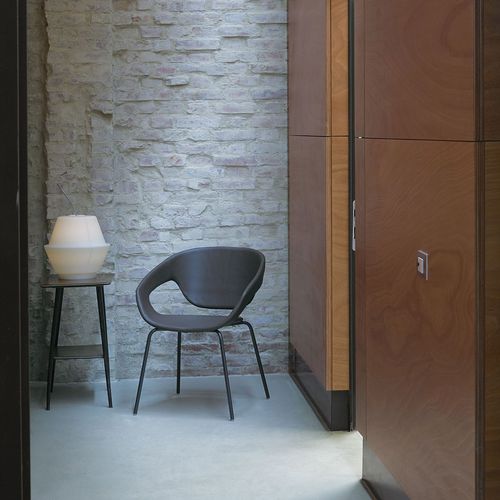 Chaise contemporaine - VAD  - CASAMANIA HORM - d'intérieur / en polypropylène / en cuir
