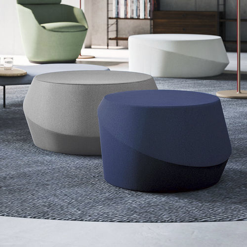 Ottoman contemporain - Giro - CASAMANIA HORM - en tissu / en cuir / rond