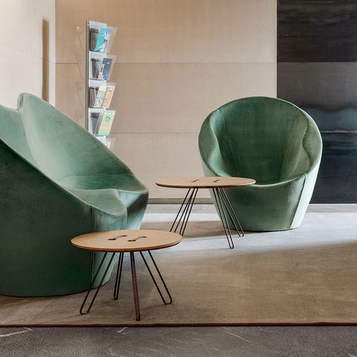 Fauteuil contemporain - OUCH - CASAMANIA HORM - en tissu / en cuir / en métal