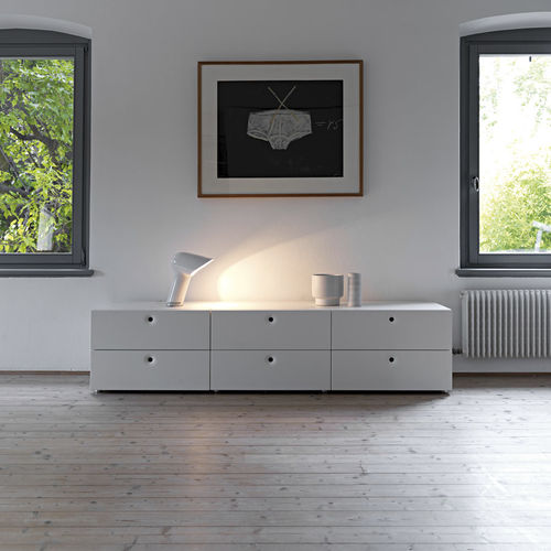 Commode contemporaine - Anish  - CASAMANIA HORM - en bois laqué / en placage de bois / agglomérée