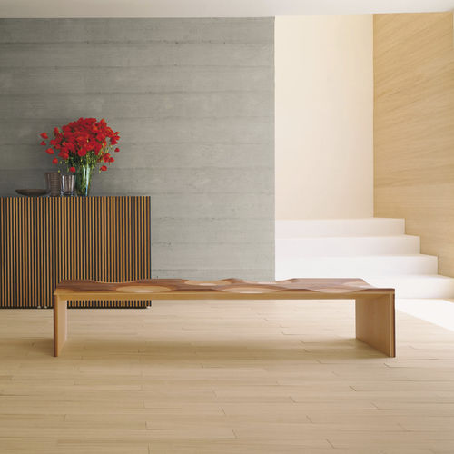 Banc design original - RIPPLES  - CASAMANIA HORM - en composite / en cerisier / en acajou
