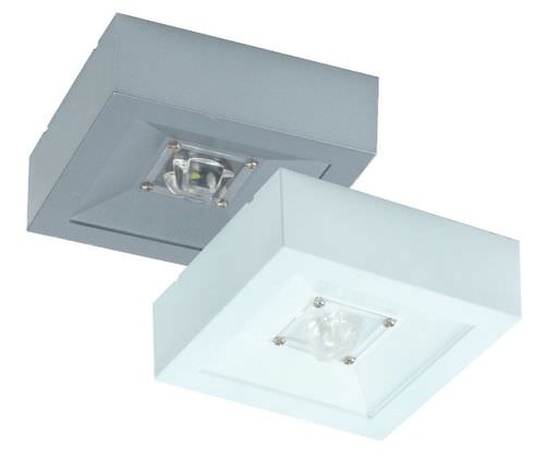 Éclairage de secours de plafond - LOVATO - MODUS, Spol. - carré / à LED / en polycarbonate