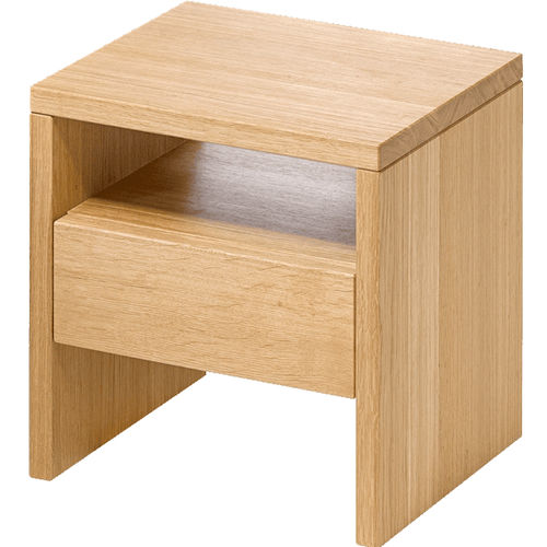 Table de chevet contemporaine - CUBE - HÜSLER NEST - en bois massif / rectangulaire / résidentielle