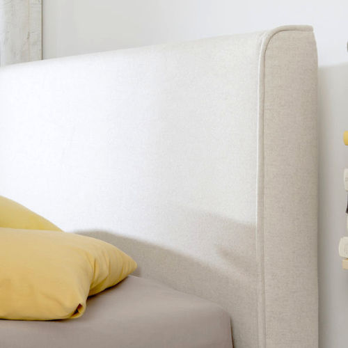 Tête de lit pour lit double - CORD - HÜSLER NEST - contemporaine / en tissu / en cuir