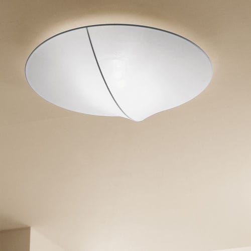 Plafonnier contemporain - NELLY - AXO Light - rond / en métal / en tissu