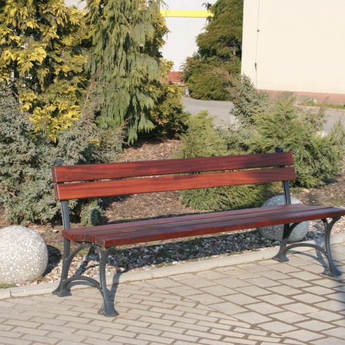 Banc public classique - LA8  - F.P.H. Art Metal Sp.J. - en bois / en métal / professionnel
