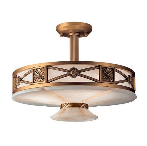 Plafonnier classique - MUSE - Leds-C4 - rond / en albâtre / à incandescence