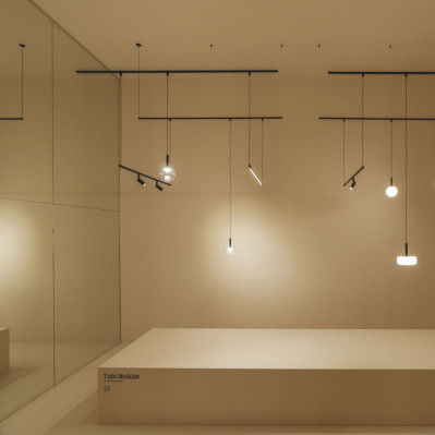 Suspension - TUBS  - Leds-C4 - en métal / contemporaine / d'intérieur
