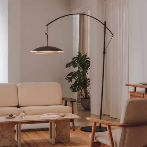 Lampe sur pied - NOWAY  - Leds-C4 - en aluminium / en acier / contemporaine