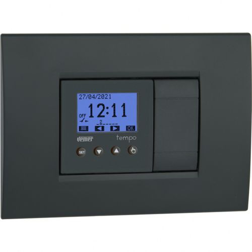 Interrupteur pour installation domotique - TEMPO - VEMER - bouton poussoir / automatique / encastré