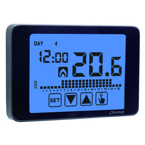 Thermostat électronique - CHRONOS NERO - VEMER - programmable / pour chauffage / mural