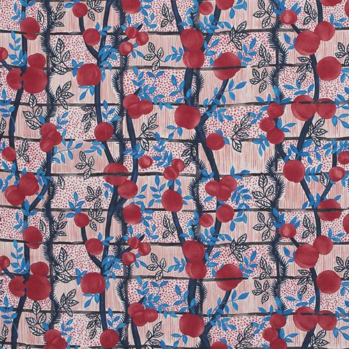 Tissu pour rideaux - GERT VOORJANS FOR JIM THOMPSON : GARDEN PARTY - JIM THOMPSON - à fleurs / en lin / imprimé