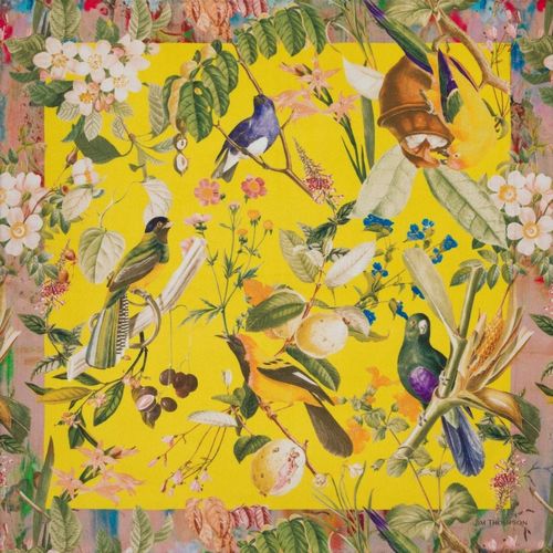 Serviette de table en tissu - SONGBIRD SILK - JIM THOMPSON - motif animal / à motif floral / à usage domestique