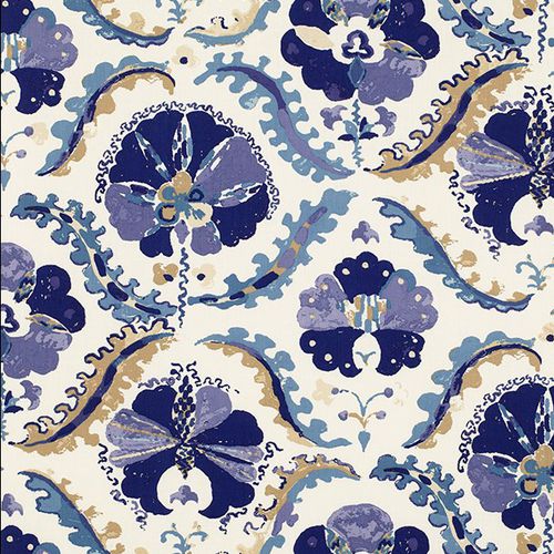Tissu d'ameublement - GRAND VIZIER : PAPAVER - JIM THOMPSON - pour rideaux / à motif / en lin