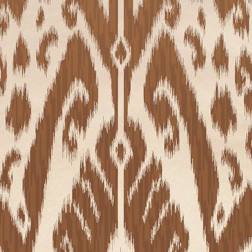 Papier peint contemporain - HOUSE ON THE KLONG : IKAT - JIM THOMPSON - à motif / gris / bleu