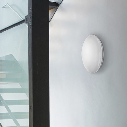 Plafonnier contemporain - ELLEN WCL 300 OP 1500 - ESYLUX - rond / en verre / en acier