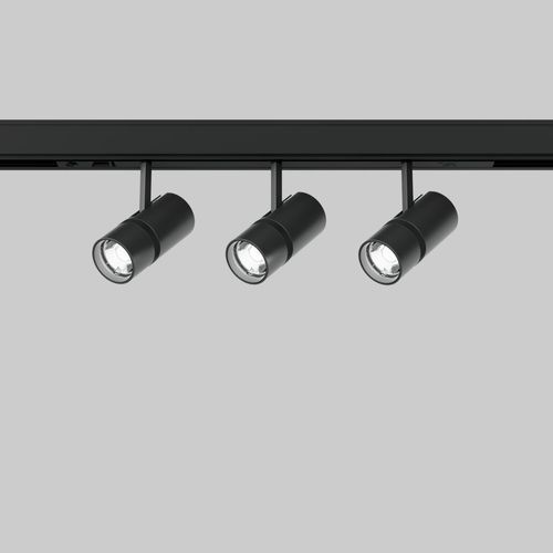 Éclairage sur rail à LED - BO PRO - XAL - cylindrique / en fonte d'aluminium / dimmable