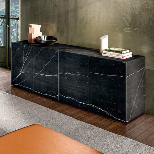 Buffet haut - Materia  - LAGO - contemporain / en bois / en métal