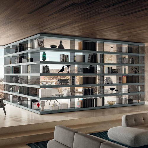 Étagère modulable - Air  - LAGO - d'angle / contemporaine / en bois laqué