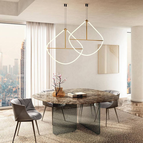 Suspension - Chic - LAGO - en laiton / contemporaine / intérieure