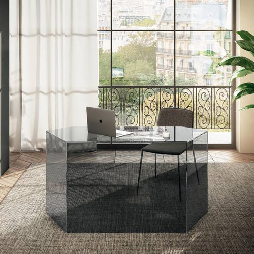 Bureau sur pied - Livre - LAGO - contemporain / en verre / droit