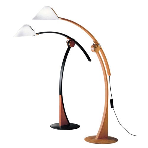 Lampe sur pied - POLLO - DOMUS Licht zum Wohnen - en tissu / en hêtre / contemporaine