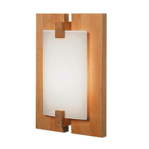 Applique murale contemporaine - TAURUS - DOMUS Licht zum Wohnen - d'intérieur / en hêtre / rectangulaire