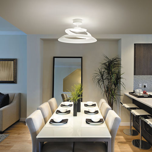 Plafonnier contemporain - ARAGON - Fabas Luce - en verre / en métal / à LED
