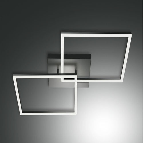 Plafonnier contemporain - BARD - Fabas Luce - carré / en métal / en méthacrylate