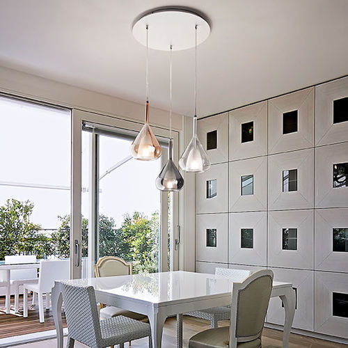 Suspension - LILA - Fabas Luce - en métal / en verre borosilicaté / contemporaine