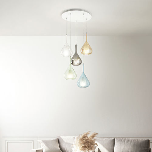 Suspension - LILA - Fabas Luce - en métal / en verre borosilicaté / contemporaine