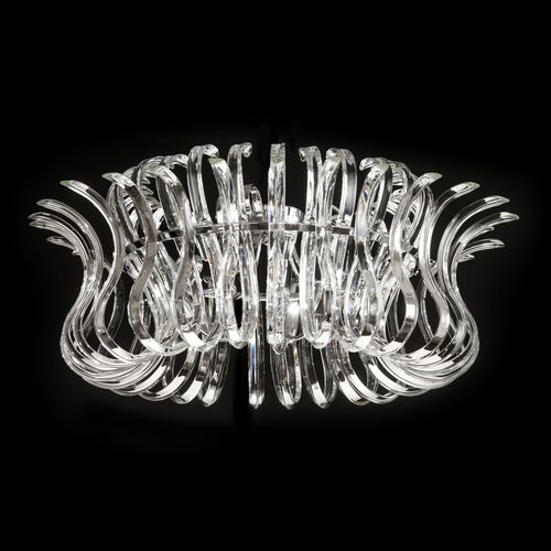 Plafonnier contemporain - WAVE - METAL LUX - en verre / en métal / à LED