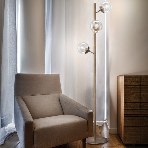 Lampe sur pied - GLOBAL - METAL LUX - en métal / en polycarbonate / en acrylique