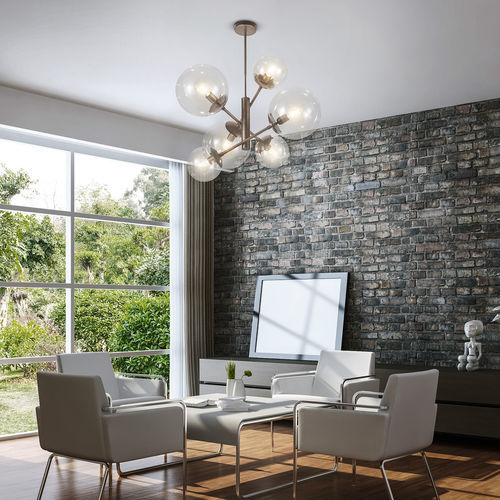 Lustre contemporain - GLOBAL - METAL LUX - en métal / en polycarbonate / en acrylique