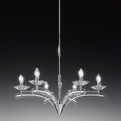 Lustre contemporain - ICARO - METAL LUX - en cristal