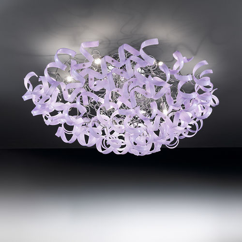 Plafonnier contemporain - ASTRO - METAL LUX - en verre / en métal / halogène